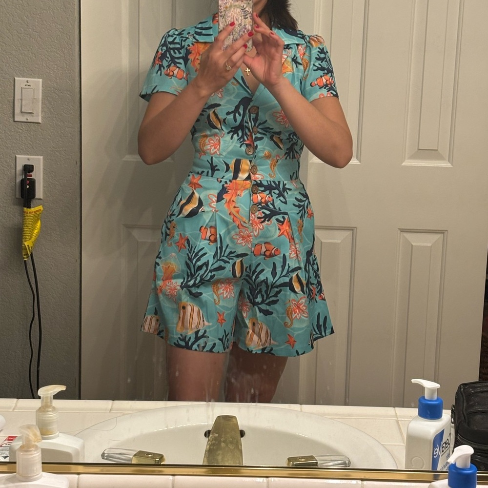 Voodoo Vixen Aqua Tropical Dress